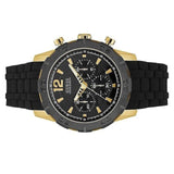 Guess Caliber Chronograph Black Dial Black Rubber Strap Watch for Men - W0864G3 Buy Now By Guess