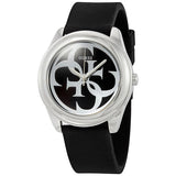 Guess G-Twist Quartz Black Dial Black Silicone Strap Watch For Men - W0911L8 Buy Now By Guess