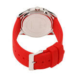 Guess G-Twist Silver Dial Red Rubber Strap Watch for Women - W0911L9 Buy Now By Guess