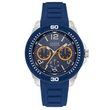 Guess Trade Blue Dial Blue Silicone Strap Watch for Men - W0967G2 Buy Now By Guess