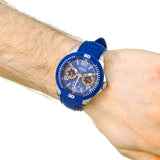 Guess Trade Blue Dial Blue Silicone Strap Watch for Men - W0967G2 Buy Now By Guess