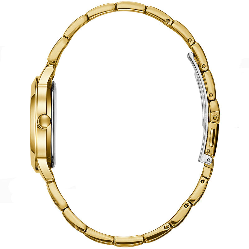 Guess Park Avenue Blue Dial Gold Steel Strap Watch For Women - W0695L2 Buy Now By Guess