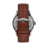 Fossil Townsman Automatic Skeleton Black Dial Brown Leather Strap Watch for Men - ME3181 Buy Now By Fossil