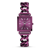 Guess Vanity Analog Purple Dial Purple Steel Strap Watch For Women - W1029L4 Buy Now By Guess