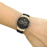 Guess Black Dial Black Rubber Strap Watch For Women - W1053L7 Buy Now By Guess