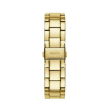 Guess Solar Chronograph Diamonds White Dial Gold Steel Strap Watch for Women - W1069L2 Buy Now By Guess