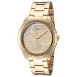 Guess G-Twist Gold Dial Gold Steel Strap Watch for Women - W1082L2 Buy Now By Guess