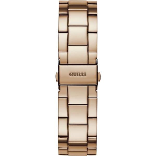 Guess G-Twist Rose Gold Dial Rose Gold Steel Strap Watch for Women - W1082L3 Buy Now By Guess