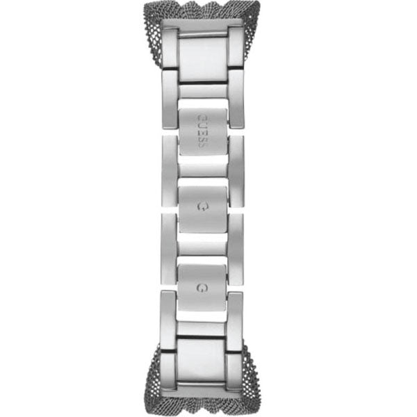 Guess Chiffon Silver Dial Silver Mesh Bracelet Watch For Women - W1083L1 Buy Now By Guess