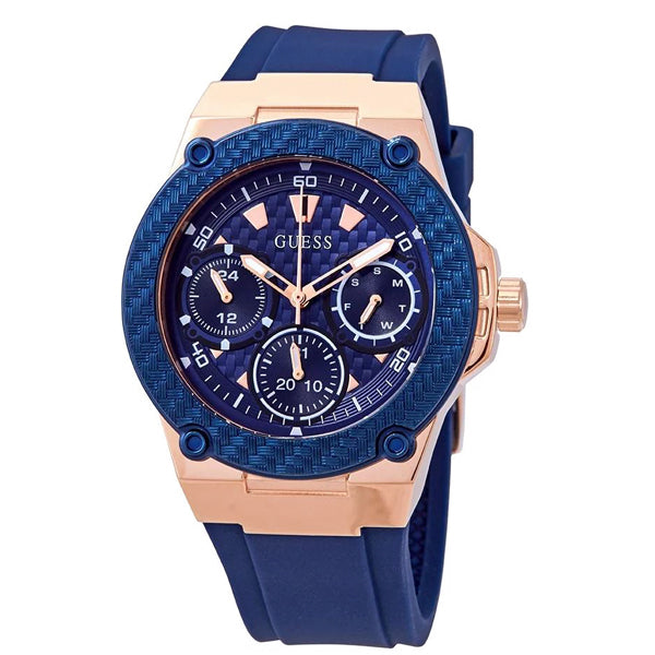 Guess Zena Blue Dial Blue Silicone Strap Watch For Women - W1094L2 Buy Now By Guess