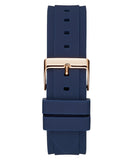Guess Zena Blue Dial Blue Silicone Strap Watch For Women - W1094L2 Buy Now By Guess