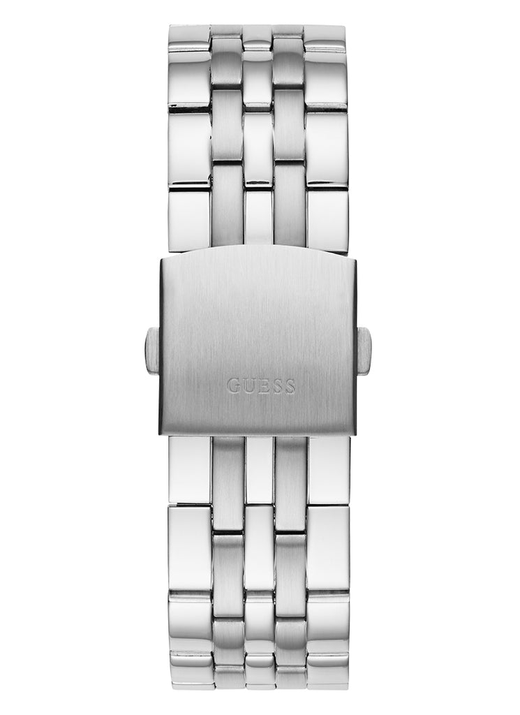 Guess Odyssey Black Dial Silver Steel Strap Watch For Men - W1107G1 Buy Now By Guess