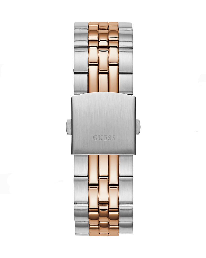 Guess Odyssey Blue Dial Two Tone Steel Strap Watch For Men - W1107G3 Buy Now By Guess