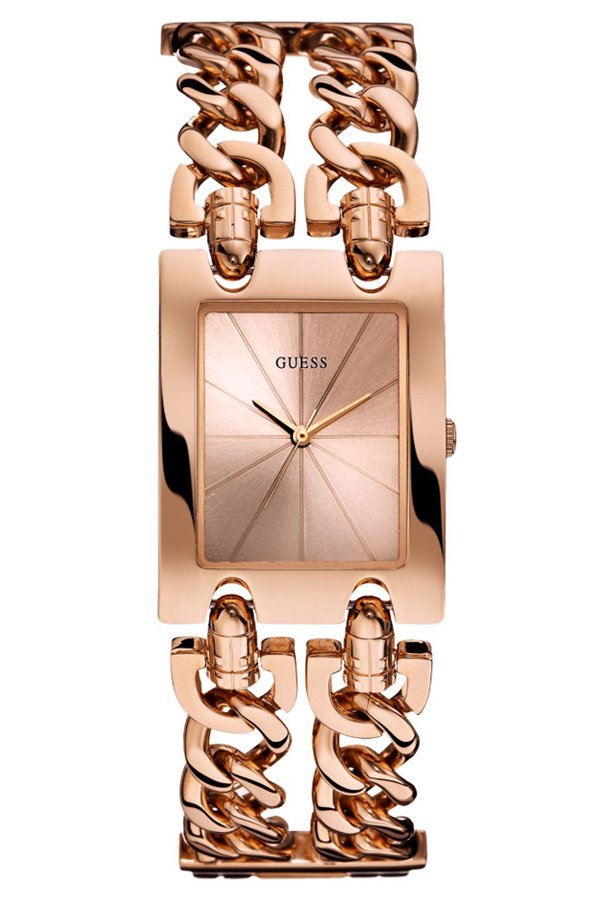 Guess Mod Heavy Metal Rose Gold Dial Rose Gold Steel Strap Watch For Women - W1117L3 Buy Now By Guess
