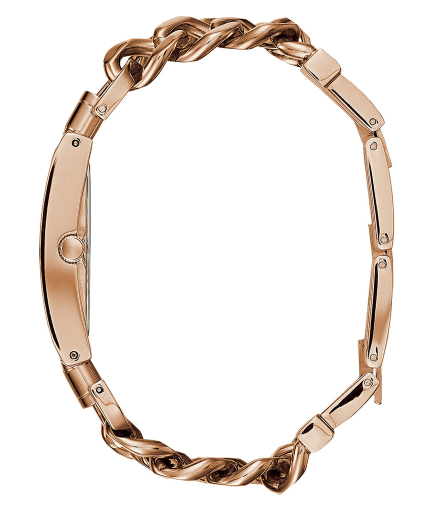 Guess Mod Heavy Metal Rose Gold Dial Rose Gold Steel Strap Watch For Women - W1117L3 Buy Now By Guess