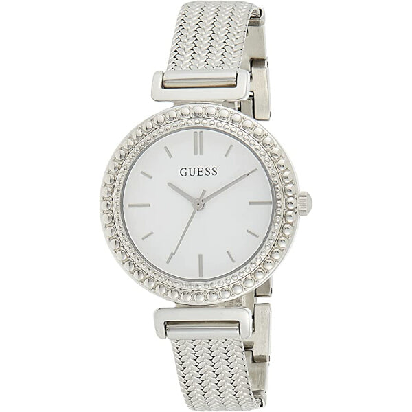 Guess Quartz Silver Dial Silver Mesh Bracelet Watch For Women - W1152L1 Buy Now By Guess