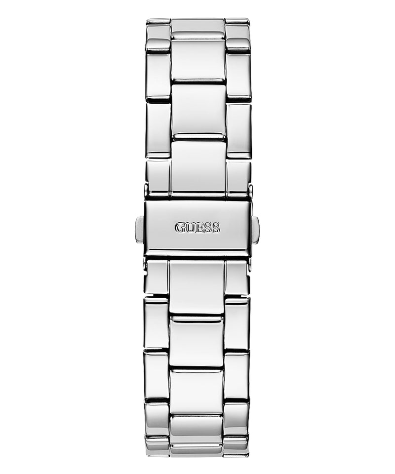 Guess G Twist Diamonds Silver Dial Silver Steel Strap Watch For Women - W1201L1 Buy Now By Guess