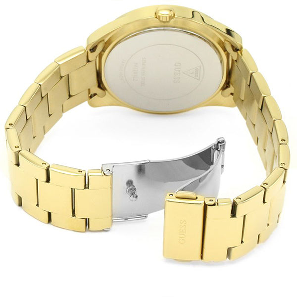 Guess G Twist Diamonds Gold Dial Gold Steel Strap Watch For Women - W1201L2 Buy Now By Guess