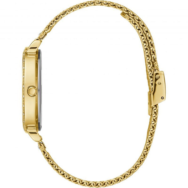 Guess Richmond Gold Dial Gold Mesh Bracelet Watch for Men - W1263G2 Buy Now By Guess