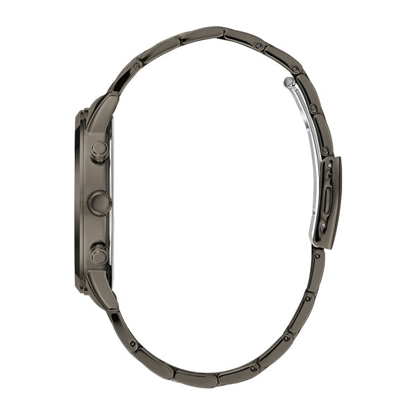 Guess Hendrix Chronograph Gunmetal Dial Gunmetal Steel Strap Watch for Men - W1309G3 Buy Now By Guess