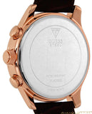 Guess Analog Chronograph Brown Dial Brown Leather Strap Watch For Men - W14052G2 Buy Now By Guess