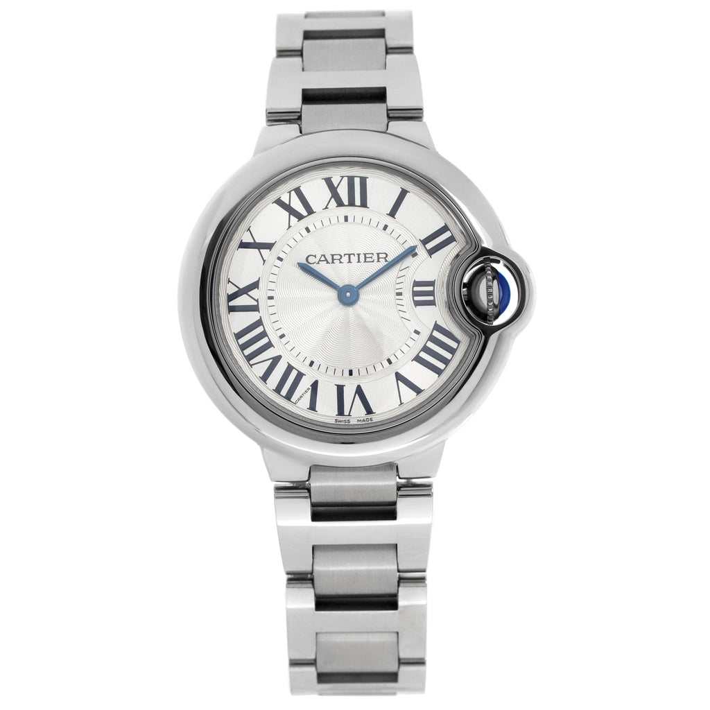 Cartier Ballen Bleu De Cartier Silver Dial Silver Steel Strap Watch for Women - W6920084 Buy Now By Cartier