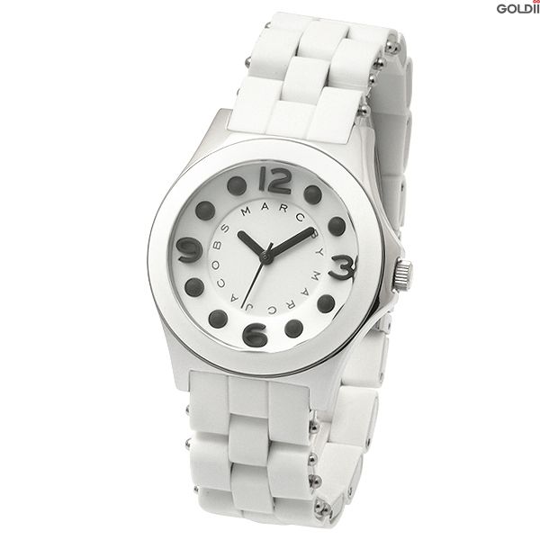 Marc Jacobs Perry White Dial White Silicone Strap Watch for Women - MBM2533 Buy Now By Marc Jacobs