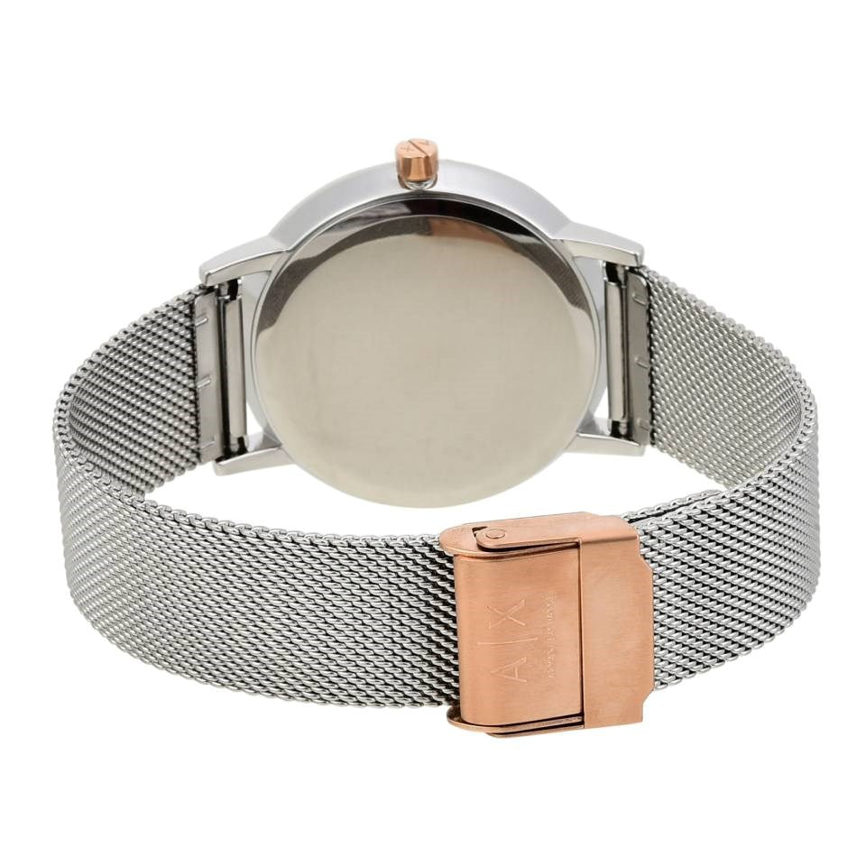 Armani Exchange Lola Analog White Dial Silver Mesh Strap Watch For Women - AX5537 Buy Now By Armani Exchange