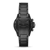 Emporio Armani Diver Chronograph Black Dial Black Steel Strap Watch For Men - AR11363 Buy Now By Emporio Armani