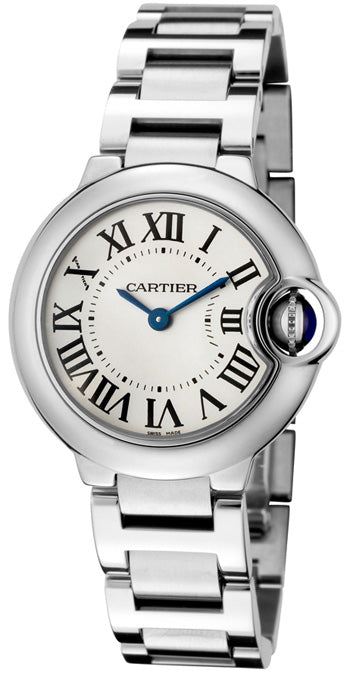 Cartier Ballon Bleu De Cartier White Dial Silver Steel Strap Watch for Women - W69010Z4 Buy Now By Cartier
