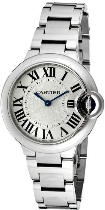 Cartier Ballen Bleu De Cartier Silver Dial Silver Steel Strap Watch for Women - W6920084 Buy Now By Cartier
