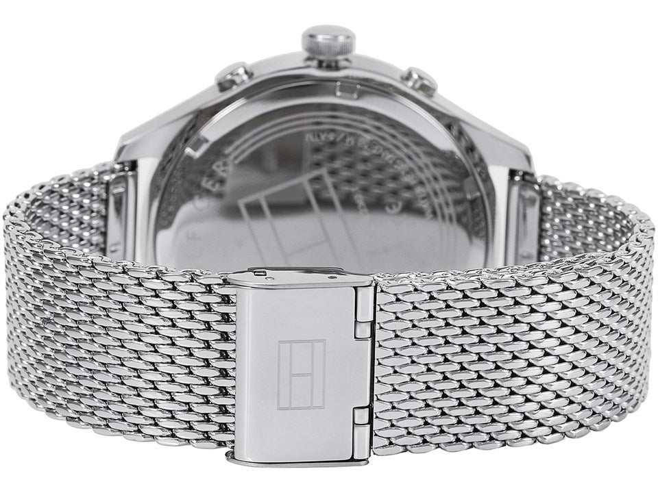 Tommy Hilfiger Gavin Chronograph Quartz Grey Dial Silver Mesh Bracelet Watch for Men - 1791466 Buy Now By Tommy Hilfiger