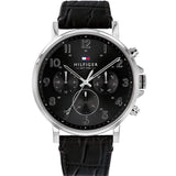 Tommy Hilfiger Daniel Black Dial Black Leather Strap Watch for Men - 1710381 Buy Now By Tommy Hilfiger