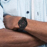 Tommy Hilfiger Mason Chronograph Black Dial Black Steel Strap Watch For Men - 1791935 Buy Now By Tommy Hilfiger