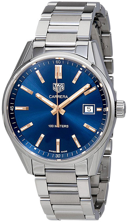 Tag Heuer Carrera Quartz Blue Dial Silver Steel Strap Watch for Women - WAR1112.BA0601 Buy Now By Tag Heuer