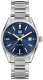 Tag Heuer Carrera Quartz Blue Dial Silver Steel Strap Watch for Women - WAR1112.BA0601 Buy Now By Tag Heuer
