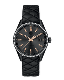 Tag Heuer Carrera Diamonds Anthracite Black Dial Black Leather Strap Watch for Women - WAR1115.FC6392 Buy Now By Tag Heuer