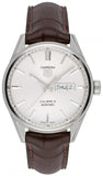 Tag Heuer Carrera Calibre 5 Automatic White Dial Brown Leather Strap Watch for Men - WAR201B.FC6291 Buy Now By Tag Heuer