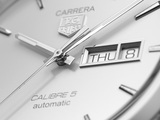 Tag Heuer Carrera Calibre 5 Automatic White Dial Silver Steel Strap Watch for Men - WAR201B.BA0723 Buy Now By Tag Heuer