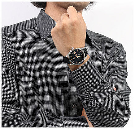 Tag Heuer Carrera Calibre 5 Automatic Black Dial Black Leather Strap Watch for Men - WAR201C.FC6266 Buy Now By Tag Heuer