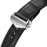 Tag Heuer Carrera Calibre 5 Automatic Black Dial Black Leather Strap Watch for Men - WAR201C.FC6266 Buy Now By Tag Heuer