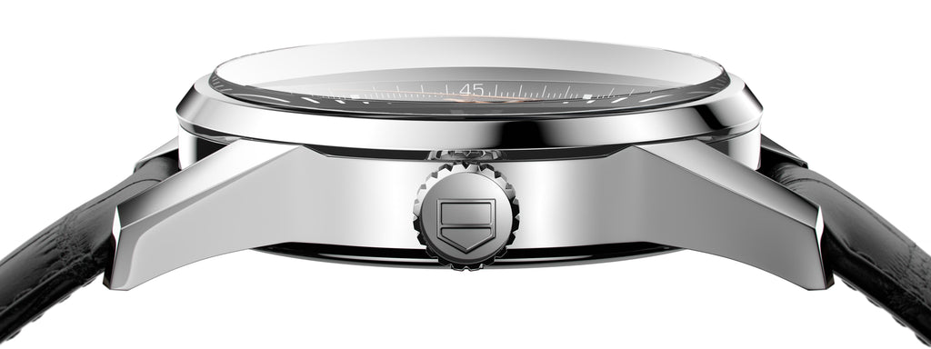 Tag Heuer Carrera Calibre 5 Automatic Black Dial Black Leather Strap Watch for Men - WAR201C.FC6266 Buy Now By Tag Heuer