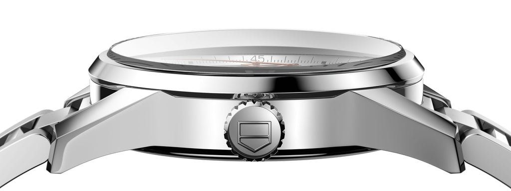 Tag Heuer Carrera Calibre 5 White Dial Silver Steel Strap Watch for Men - WAR201D.BA0723 Buy Now By Tag Heuer