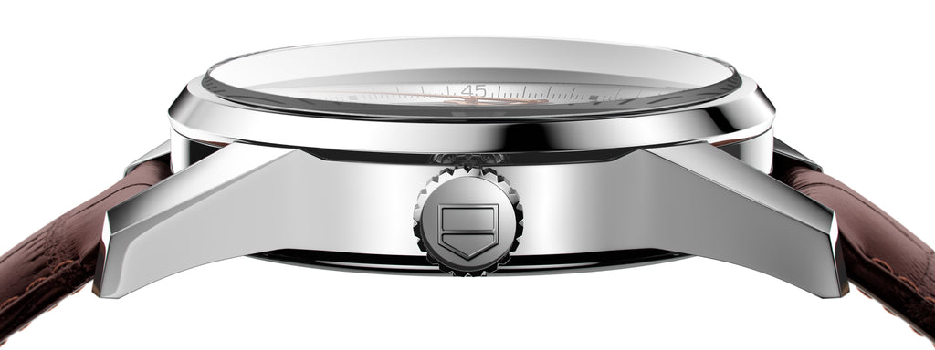 Tag Heuer Carrera Calibre 5 Automatic White Dial Brown Leather Strap Watch for Men - WAR201D.FC6291 Buy Now By Tag Heuer