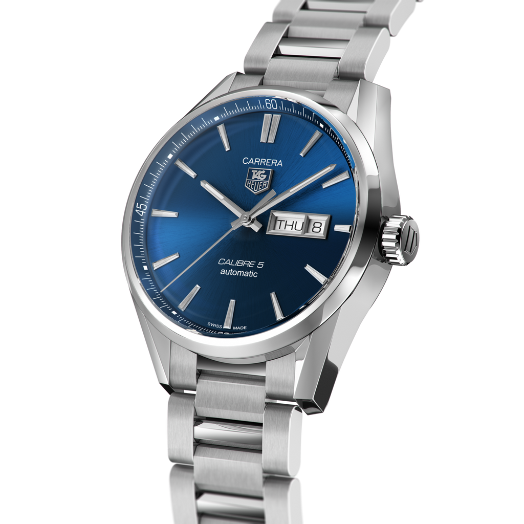 Tag Heuer Carrera Automatic Blue Dial Silver Steel Strap Watch for Men - WAR201E.BA0723 Buy Now By Tag Heuer