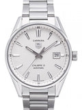 Tag Heuer Carrera Automatic Caliber 5 White Dial Silver Steel Strap Watch for Men - WAR211B.BA0782 Buy Now By Tag Heuer