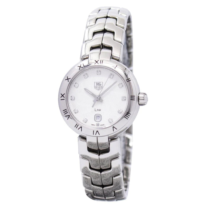 Tag Heuer Link Diamonds Mother of Pearl Dial Silver Steel Strap Watch for Women - WAT1411.BA0954 Buy Now By Tag Heuer