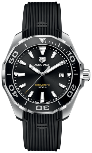 Tag Heuer Aquaracer Black Dial Watch for Men - WAY101A.FT6141 Buy Now By Tag Heuer