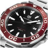 Tag Heuer Aquaracer Black Dial Silver Steel Strap Watch for Men - WAY101B.BA0746 Buy Now By Tag Heuer