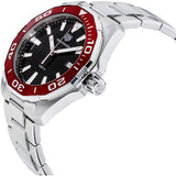 Tag Heuer Aquaracer Black Dial Silver Steel Strap Watch for Men - WAY101B.BA0746 Buy Now By Tag Heuer